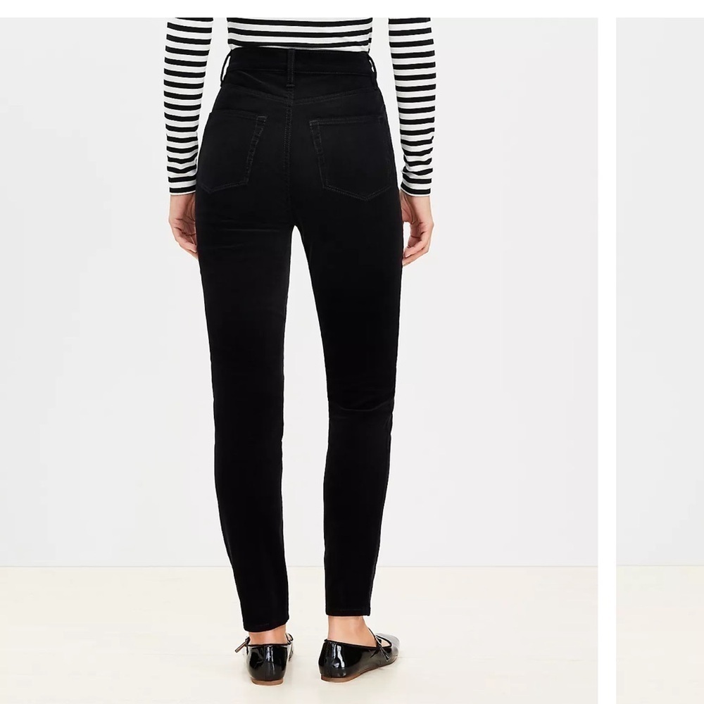 Loft Black Curvy Skinny Corduroy - Picture 2 of 8